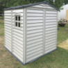 Abri de jardin en PVC 3,65m² avec plancher Storemate, Duramax