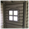 Abri de jardin en PVC 3,65m² avec plancher Storemate, Duramax