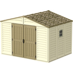 Abri de jardin en PVC 8,05m² + kit de fondation Woodbridge Duramax