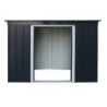 Abri de jardin 3,25m² en métal anthracite et kit d'ancrage Duramax