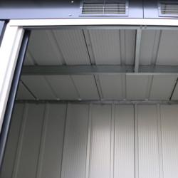 Abri de jardin 3,25m² en métal anthracite et kit d'ancrage Duramax