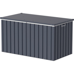 Coffre de jardin en métal anthracite avec capacité de 585L Duramax