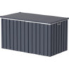 Coffre de jardin en métal anthracite avec capacité de 585L Duramax