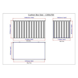 Coffre de jardin en métal anthracite avec capacité de 585L Duramax