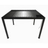 Pergola bioclimatique 11,9m² alu + toit avec lames orientables HABRITA