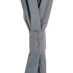 Rideaux pour tonnelle 395x395cm en polyester gris - Sunjoy