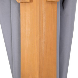 Rideaux pour tonnelle 395x395cm en polyester gris - Sunjoy