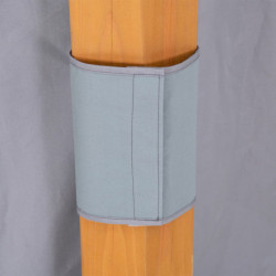 Rideaux pour tonnelle 395x395cm en polyester gris - Sunjoy