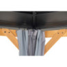 Rideaux pour tonnelle 395x395cm en polyester gris - Sunjoy