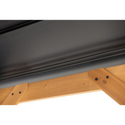 Rideaux pour tonnelle 395x395cm en polyester gris - Sunjoy