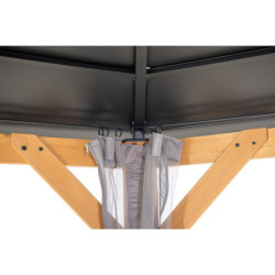 Set de moustiquaires en polyester pour tonnelle 395x395cm Sunjoy