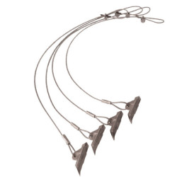 Ancrages de sol  avec tige à enfoncer, lot de 4, Shelter Logic