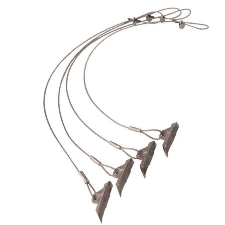 Ancrages de sol  avec tige à enfoncer, lot de 4, Shelter Logic