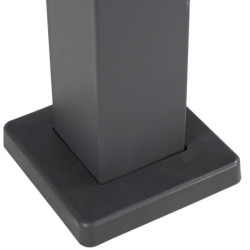 Pergola Bioclimatique Autoportante 3x3m STEEL - Acier Anthracite | X-METAL