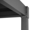 Pergola Bioclimatique Autoportante 3x3m STEEL - Acier Anthracite | X-METAL