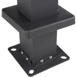 Pergola Bioclimatique Autoportante 3x3m STEEL - Acier Anthracite | X-METAL