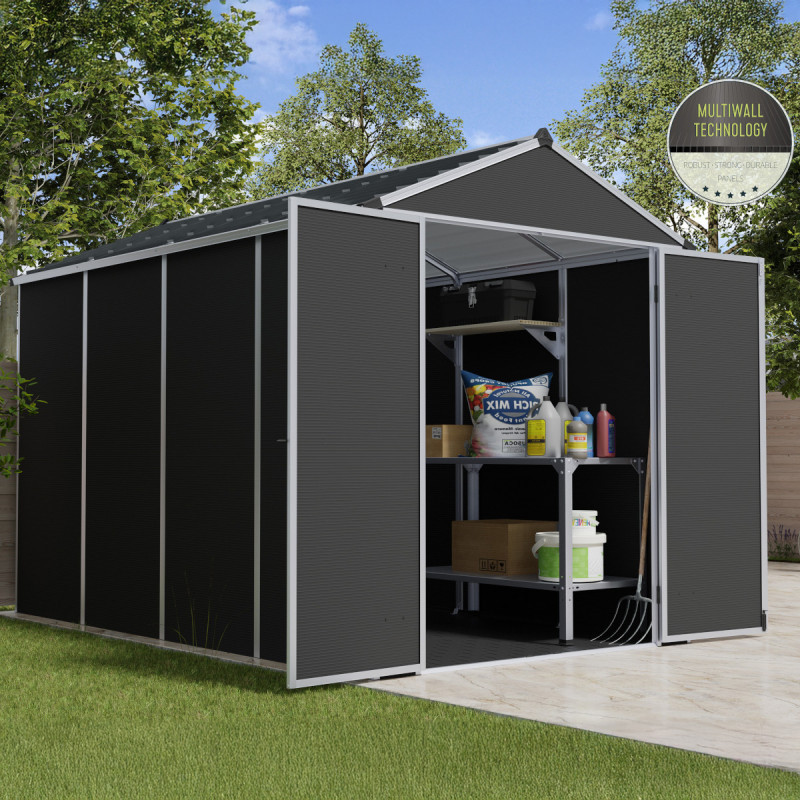 Abri de jardin 5,6m² en polycarbonate RUBICON - Palram - Canopia