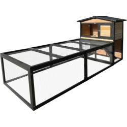 Clapier Bois FSC Thermo-traité Shelty Pet 101x55x100cm | Extérieur