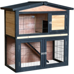 Clapier Bois FSC Thermo-traité Shelty Pet 101x55x100cm | Extérieur