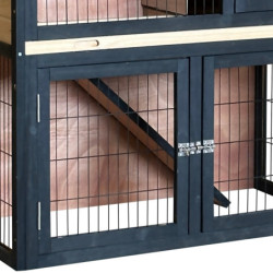 Clapier Bois FSC Thermo-traité Shelty Pet 101x55x100cm | Extérieur