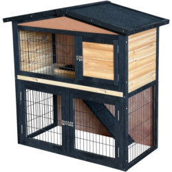 Clapier Bois FSC Thermo-traité Shelty Pet 101x55x100cm | Extérieur