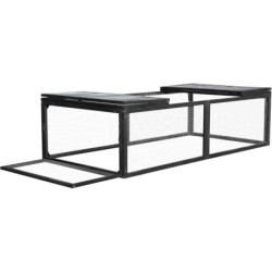 Clapier Bois FSC Thermo-traité Shelty Pet 101x55x100cm | Extérieur