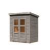 Abri de jardin gris naturel en bois massif 2,2m² Merseburg 2 - Karibu