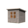 Abri de jardin en bois gris naturel 4,5m² Merseburg 4 - Karibu