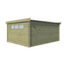 Abri Moderne 21,09m² en bois traité 44mm+toit isolé Gardenas