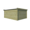 Abri Moderne 21,09m² en bois traité 44mm+toit isolé Gardenas