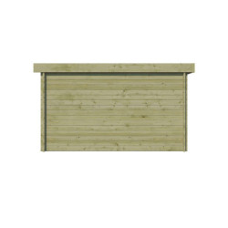 Abri Moderne 21,09m² en bois traité 44mm+toit isolé Gardenas