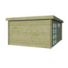 Abri Moderne 21,09m² en bois traité 44mm+toit isolé Gardenas