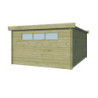 Abri Moderne 21,09m² en bois traité 44mm+toit isolé Gardenas
