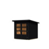 Abri de jardin 3,46m² Stockach 2 en bois noir 19mm - Karibu