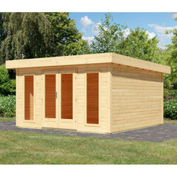 Abri de jardin en bois massif 15,7 North - plancher inclus Karibu