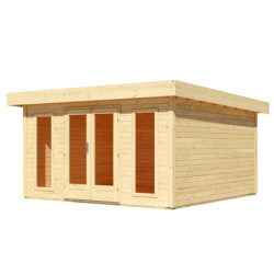 Abri de jardin en bois massif 15,7 North - plancher inclus Karibu