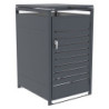 Abri pour Poubelle 240L en Acier Galvanisé Anthracite - X-METAL