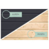 Abri de jardin 6,4m² en bois anthracite + acier gris Jupiter 4C - Karibu