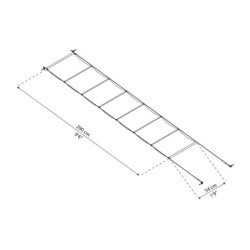 Store blanc pour pergolas et toits de terrasse 300x730cm Canopia by Palram