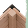 Abri 7,2m² en bois gris clair + acier anthracite Jupiter 5B - Karibu
