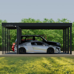 Carport en aluminium et polycarbonate 36,2m² Oslo - Canopia by Palram