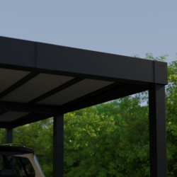 Carport en aluminium et polycarbonate 36,2m² Oslo - Canopia by Palram