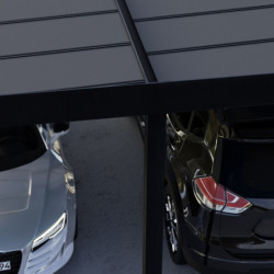 Carport en aluminium et polycarbonate 71,3m² Oslo - Canopia by Palram