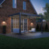 Kit éclairage LED 3m et 4m+ télécommande pour pergola adossée Ombrea
