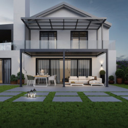 Kit éclairage 6 barres LED 3m + télécommande pour pergola adossée Ombrea