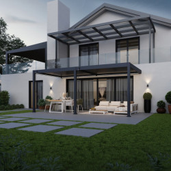 Kit éclairage 6 barres LED 3m + télécommande pour pergola adossée Ombrea