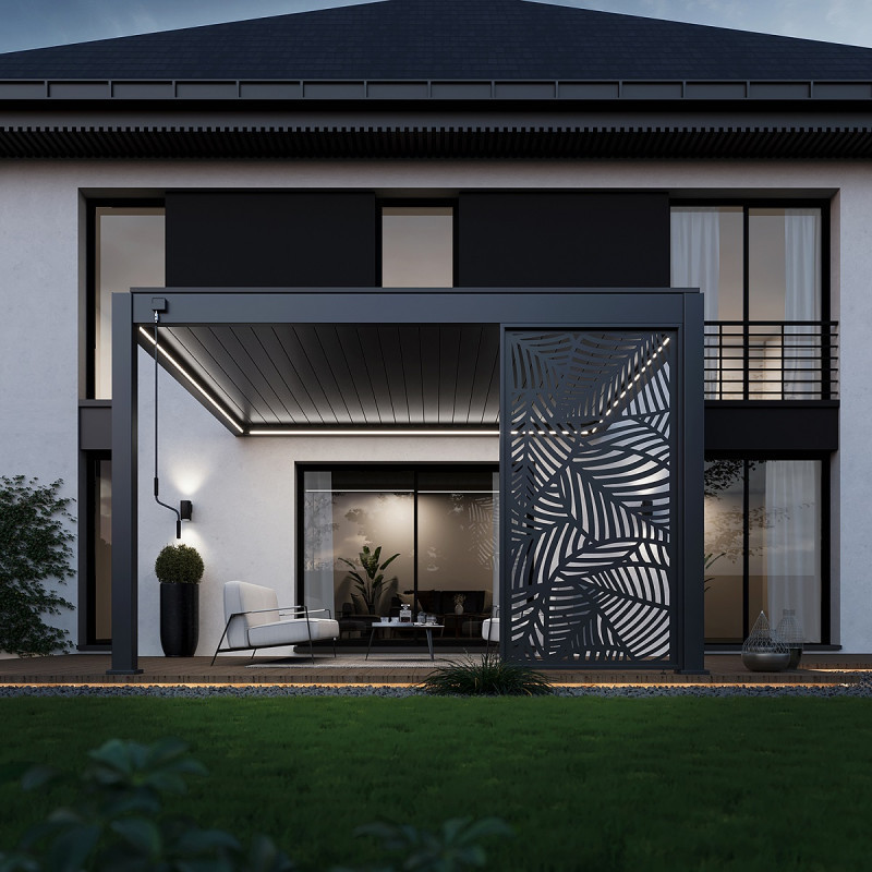 Kit éclairage LED 4m + télécommande pour pergola adossée Ombrea