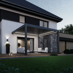 Kit éclairage LED 4m + télécommande pour pergola adossée Ombrea