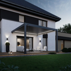 Kit éclairage LED 4m + télécommande pour pergola adossée Ombrea