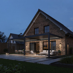 Kit éclairage LED 4m + télécommande pour pergola adossée Ombrea